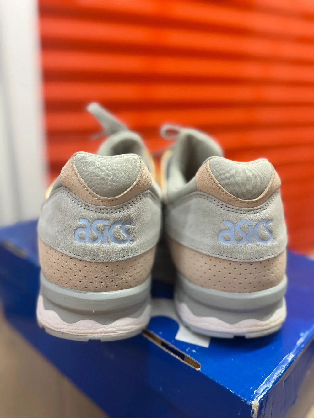 ASICS Sneakers in Light Gray and Tan